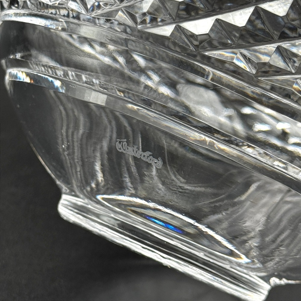 Vintage Waterford Lismore Rose Bowl Cut Crystal Centerpiece Gothic Mark Ireland - Picture 9 of 13